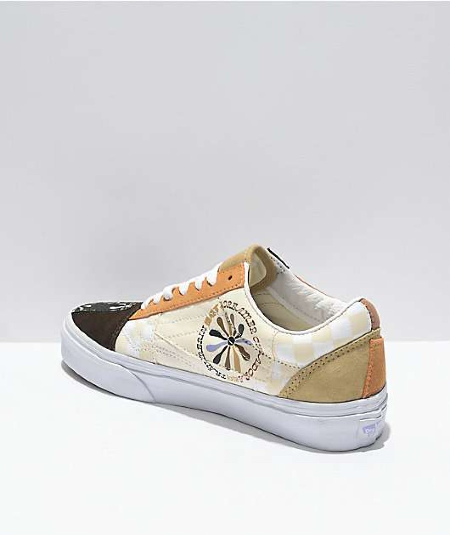 Vans * | Vans Old Skool International Women Day Patchwork & True White Skate Shoes Promotions