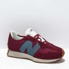 Sneakers * | New Balance Lifestyle 327 Maroon & White Shoes Outlet