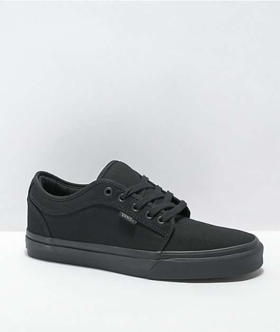 Vans * | Vans Chukka Low Black Mono Canvas Skate Shoes Promotions