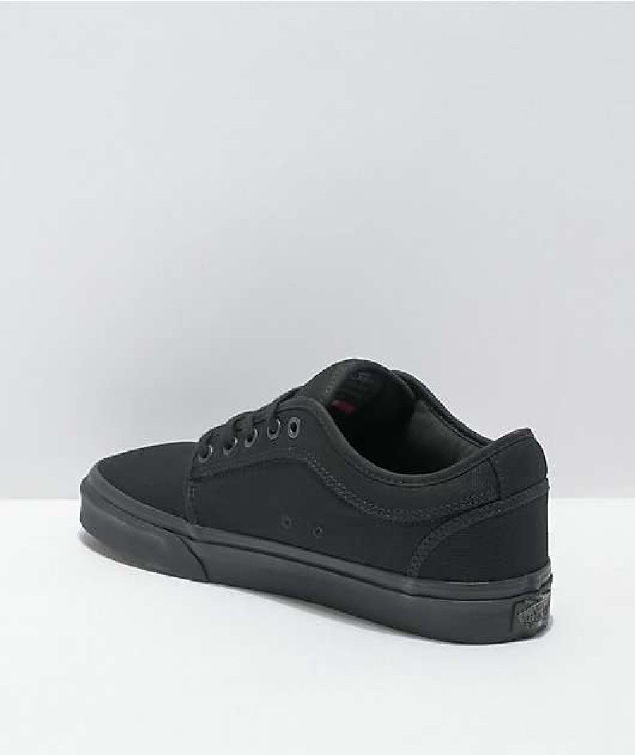 Vans * | Vans Chukka Low Black Mono Canvas Skate Shoes Promotions