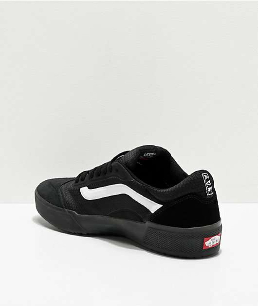 Vans * | Vans Skate Ave Pro Black & White Skate Shoes Promotions