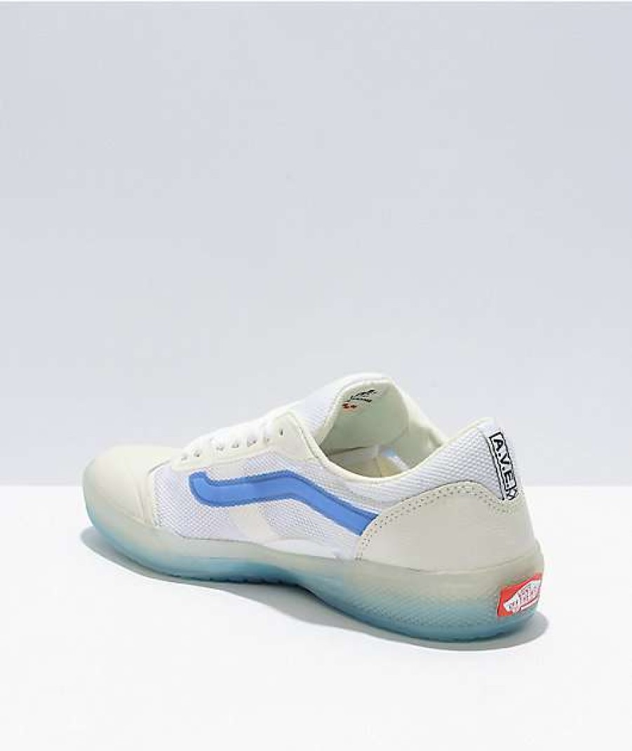 Vans * | Vans Skate Ave Pro Marshmallow & Blue Skate Shoes Promotions