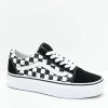 Vans * | Vans Old Skool Black & White Checkered Platform Shoes Promotions