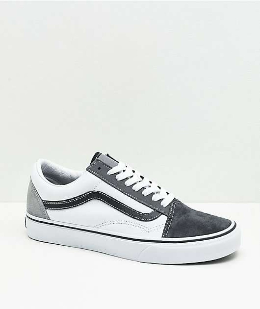 Vans * | Vans Old Skool Mix & Match Black, White & Grey Skate Shoes Promotions