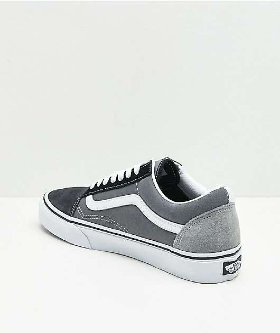 Vans * | Vans Old Skool Mix & Match Black, White & Grey Skate Shoes Promotions