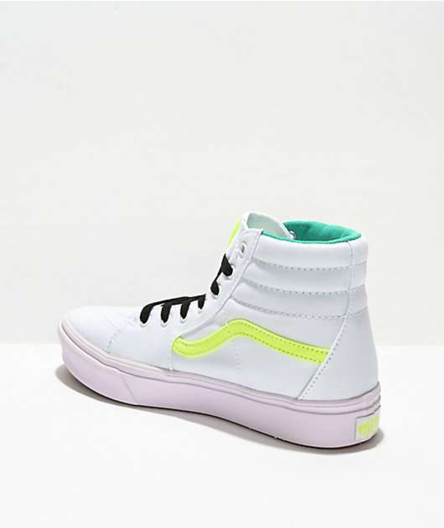 Vans * | Vans Sk8-Hi Comfycush Fluro Skate Shoes Promotions