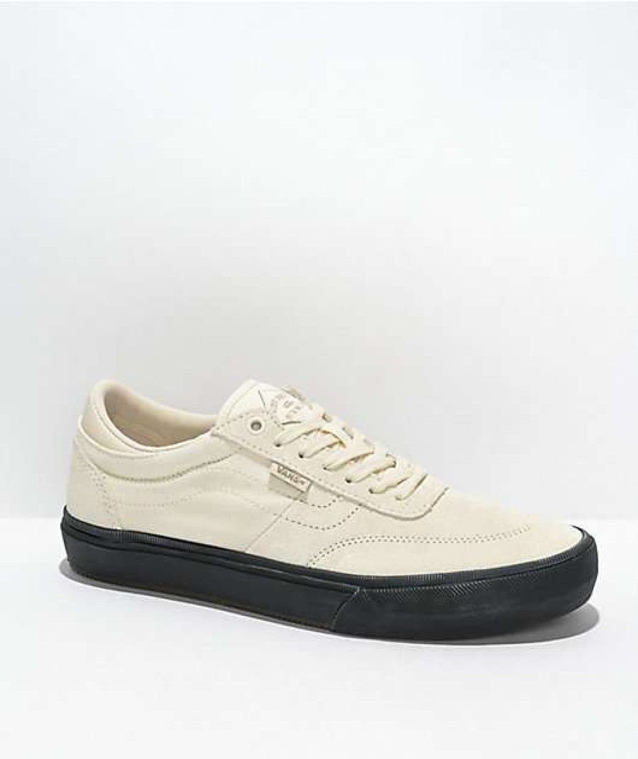 Vans * | Vans Skate Gilbert Crockett Antique White & Black Skate Shoes Promotions