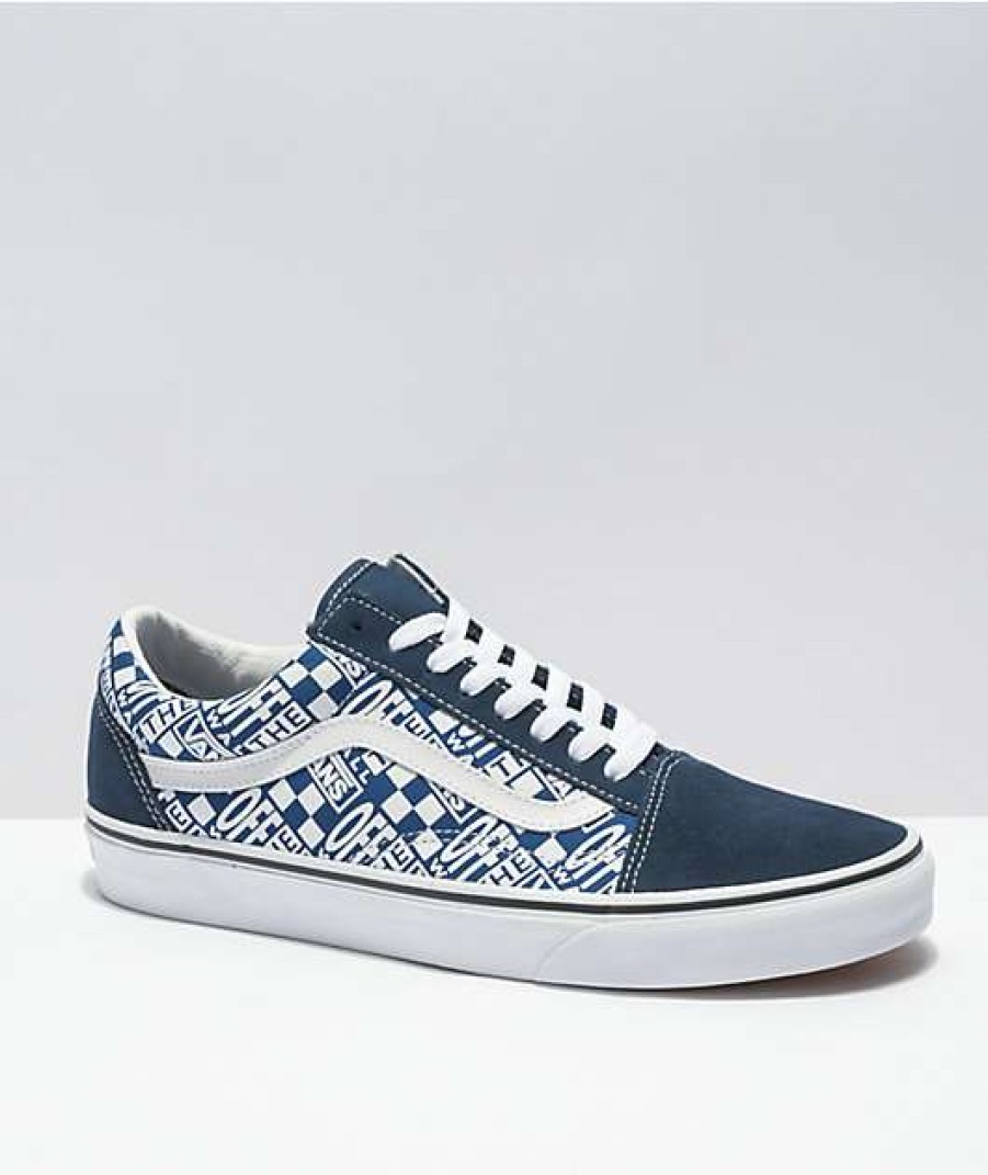 Vans * | Vans Old Skool Otw Dress Blue & True Blue Skate Shoes Promotions