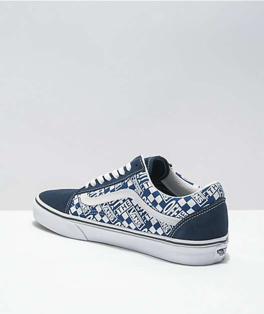 Vans * | Vans Old Skool Otw Dress Blue & True Blue Skate Shoes Promotions