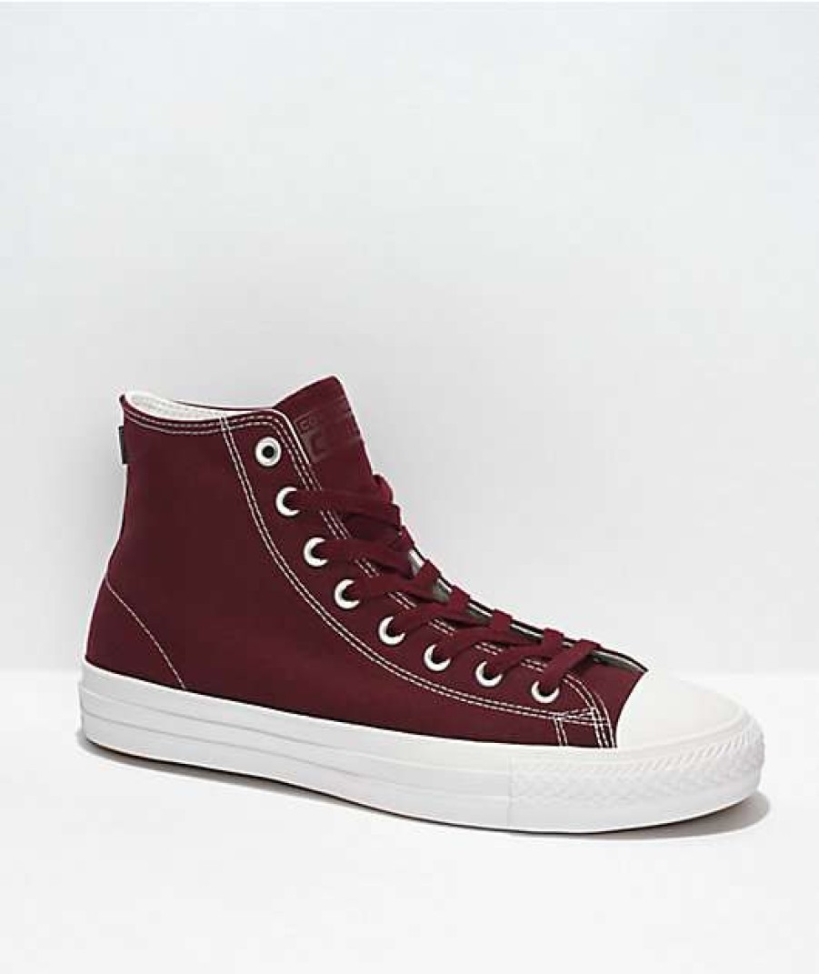 Shoes * | Converse Chuck Taylor All Star Pro Recycled Canvas Burgundy Skate Shoes Outlet