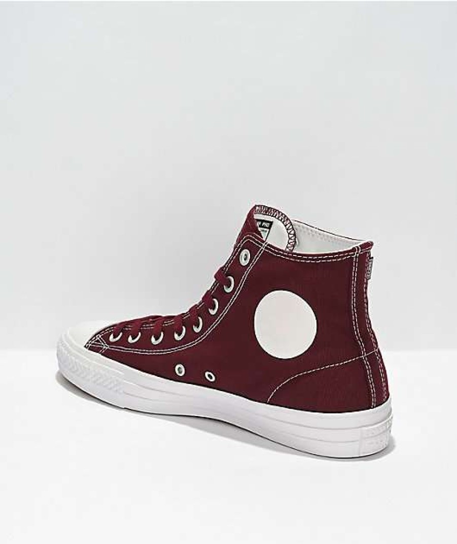 Shoes * | Converse Chuck Taylor All Star Pro Recycled Canvas Burgundy Skate Shoes Outlet