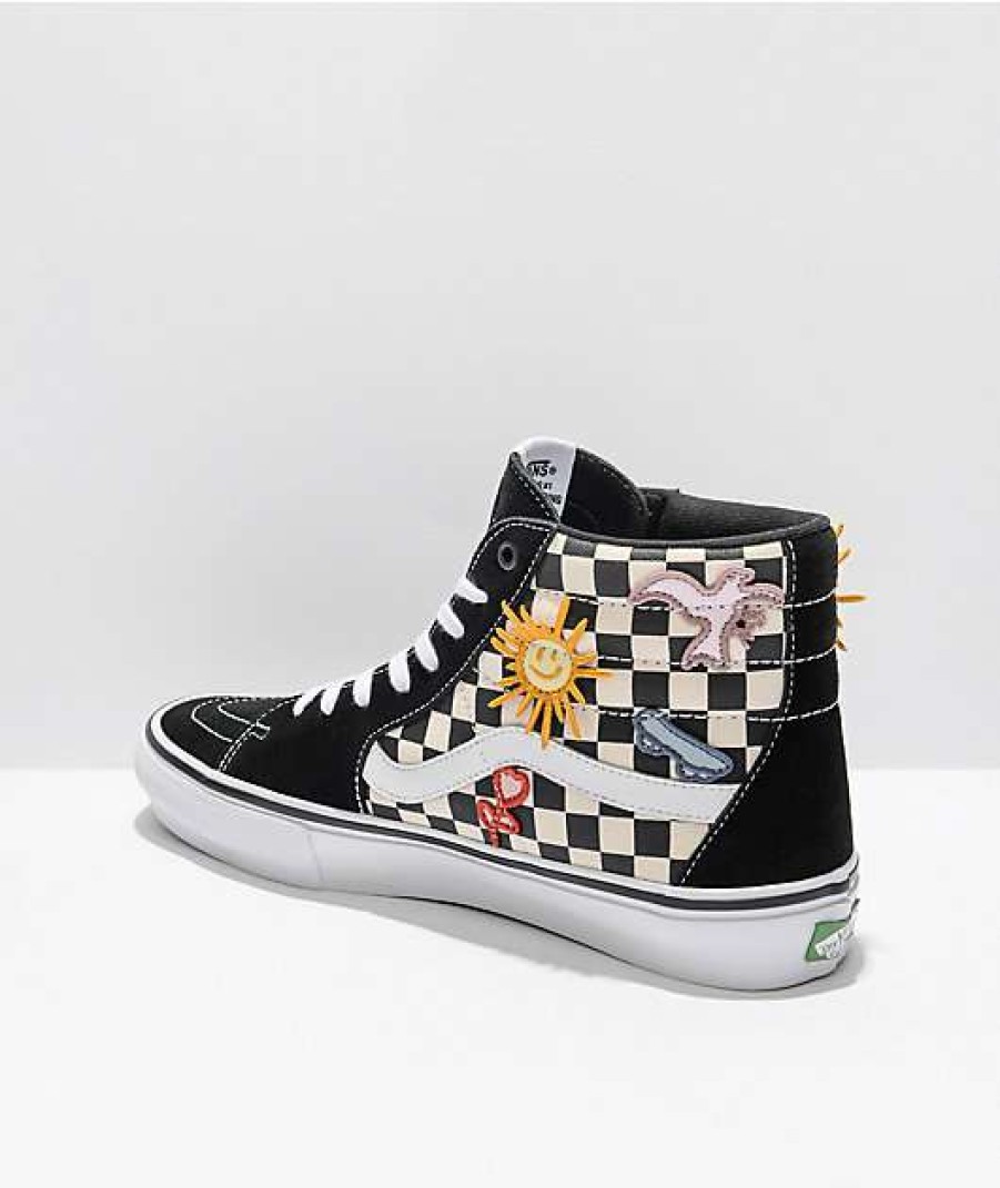 Vans * | Vans X Skateistan Skate Sk8-Hi Checkerboard Skate Shoes Promotions