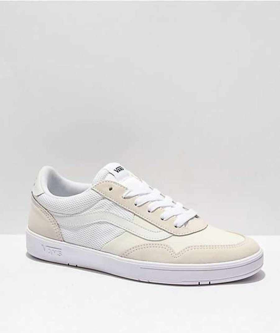 Vans * | Vans Staple Cruze Too Comfycush White Skate Shoes Promotions