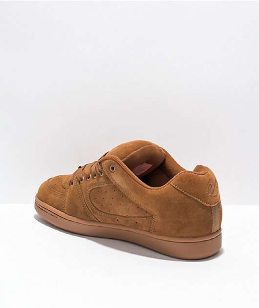 Skate Shoes * | Es Accel Og Brown & Gum Skate Shoes Outlet