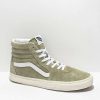 Vans * | Vans Sk8-Hi Moss Grey & Snow White Skate Shoes Promotions