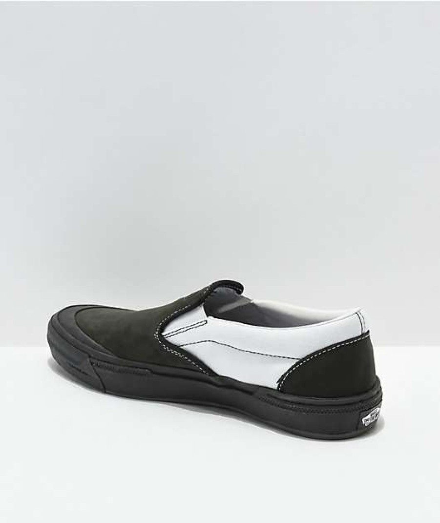 Vans * | Vans Slip-On Pro Bmx Dak Black & White Shoes Promotions