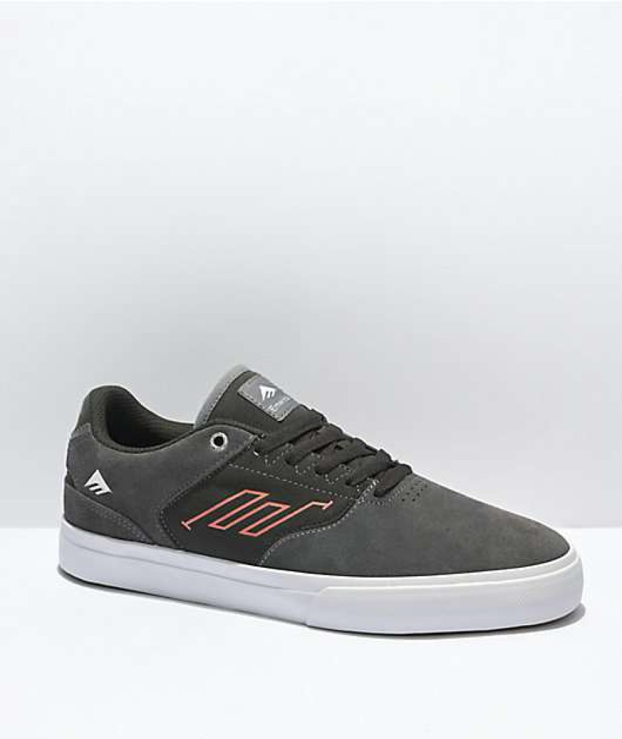 Skate Shoes * | Emerica Low Vulc Dark Grey Skate Shoes Outlet