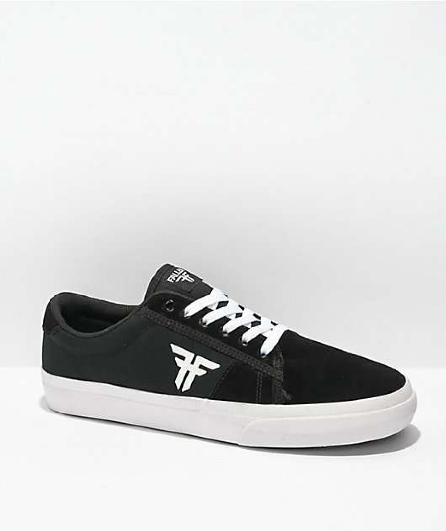 Sneakers * | Fallen Bomber Black & White Skate Shoes Outlet