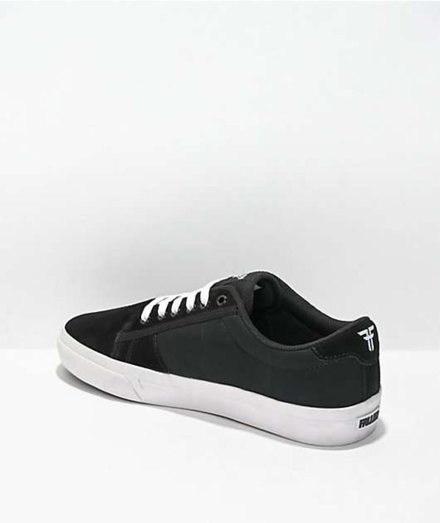 Sneakers * | Fallen Bomber Black & White Skate Shoes Outlet