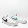 Nike * | Nike Kids' Blazer '77 Low White, Black, & Teal Leather Shoes Promotions