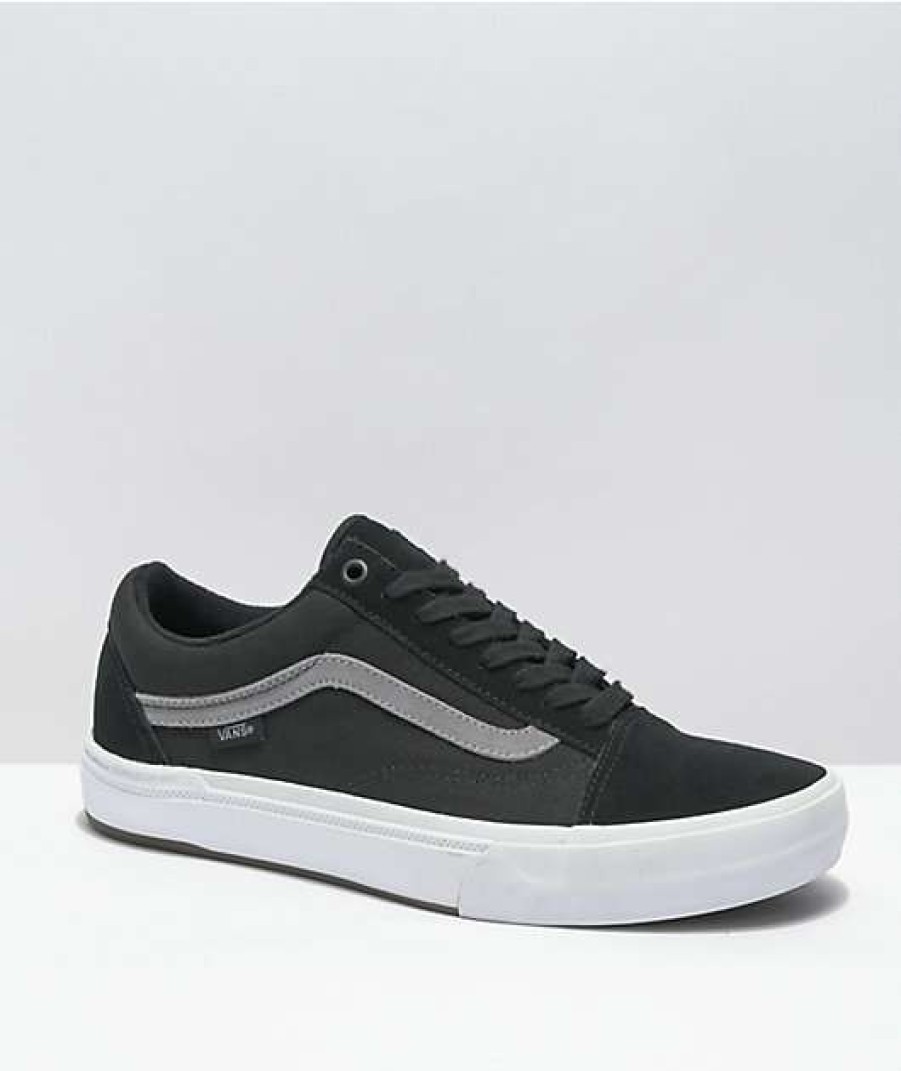 Vans * | Vans Old Skool Pro Bmx Black, Grey & White Shoes Promotions