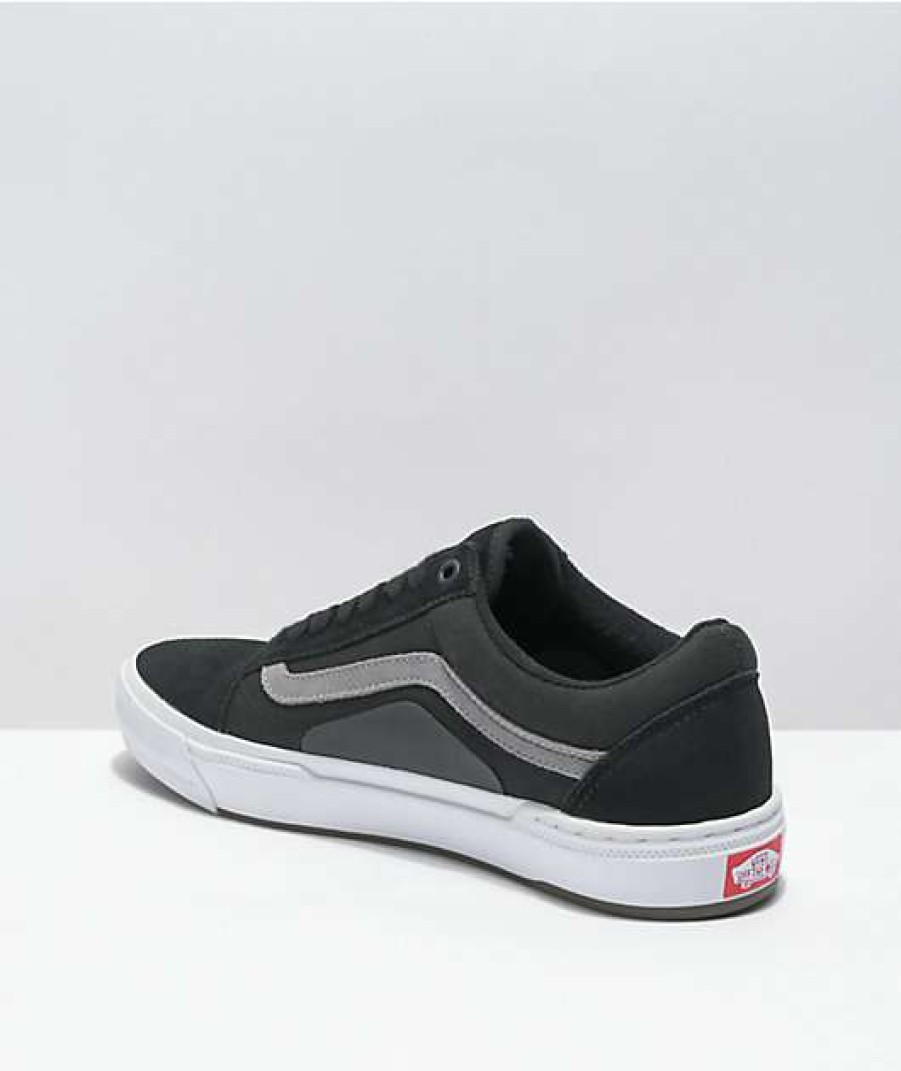 Vans * | Vans Old Skool Pro Bmx Black, Grey & White Shoes Promotions