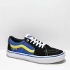 Vans * | Vans Skate Sk8-Low Black & Dazzling Blue Skate Shoes Promotions