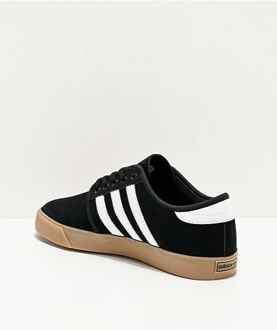 Shoes * | Adidas Seeley Black, White & Gum Shoes Promotions