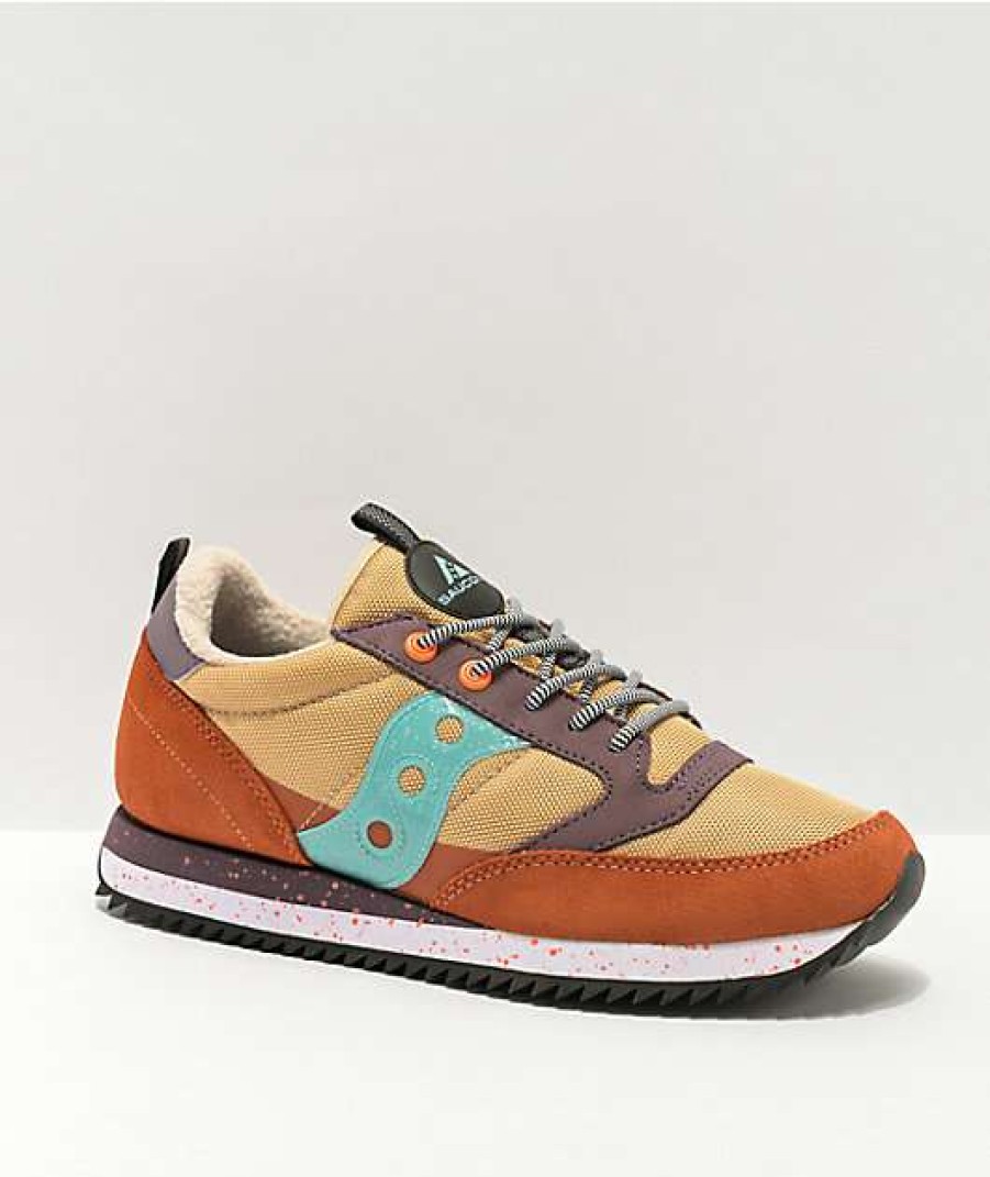 Sneakers * | Saucony Jazz Original Peak Curry, Ginger, & Blue Shoes Outlet