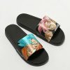 Sandals * | Primitive X Dragon Ball Super Goku Black Rose Versus Slide Sandals Outlet