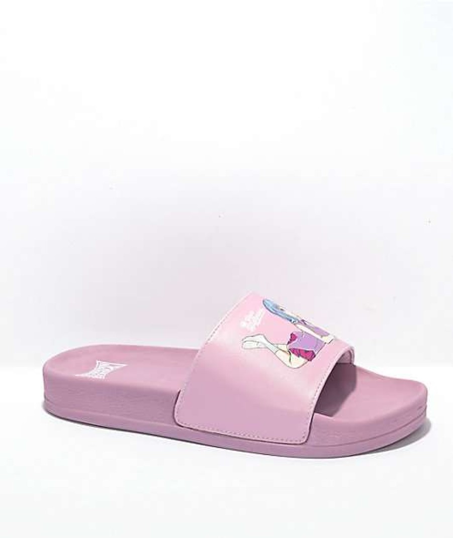 Sandals * | Your Highness Smokin' Bout U Pink Slide Sandals Outlet