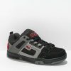 Sneakers * | Dvs Comanche Black, Charcoal, & Red Skate Shoes Outlet