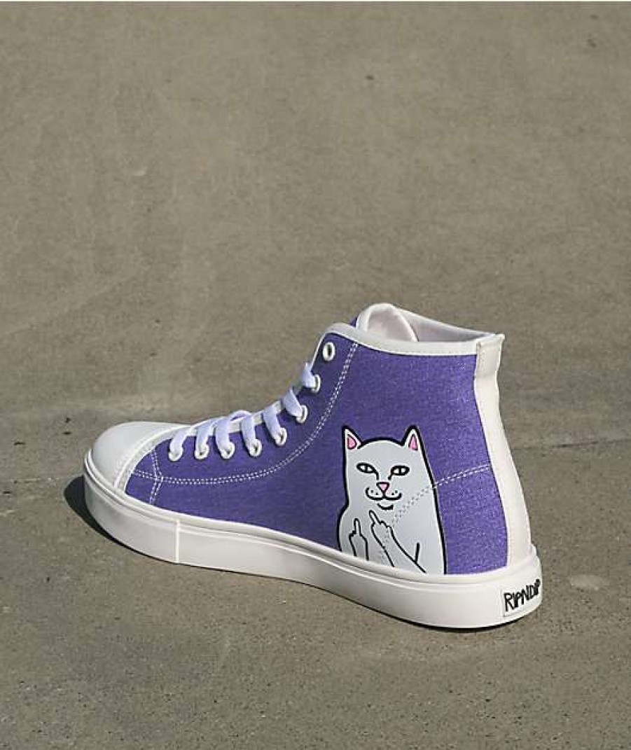 Shoes * | Ripndip Lord Nermal Uv Reactive White High Top Shoes Outlet