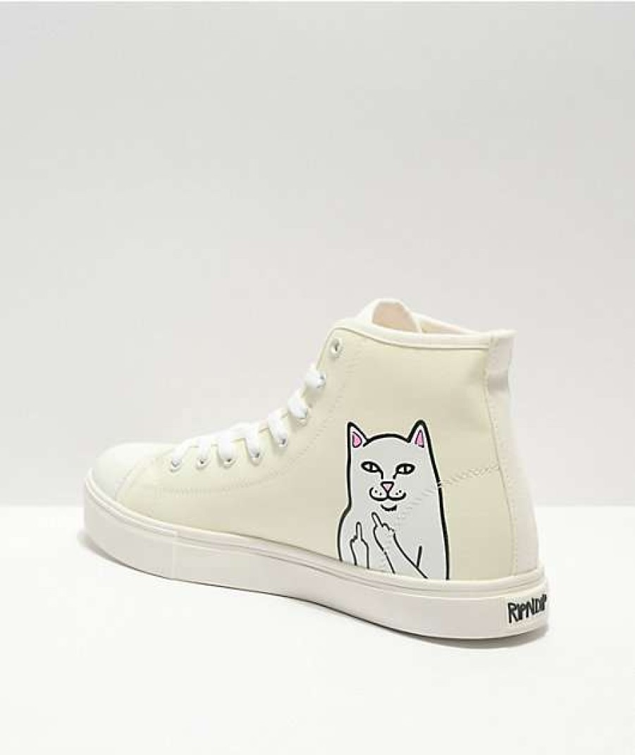 Shoes * | Ripndip Lord Nermal Uv Reactive White High Top Shoes Outlet