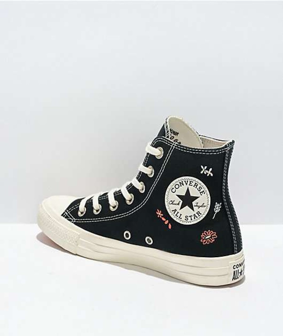 Shoes * | Converse Chuck Taylor All Star Things To Grow Black High Top Shoes Outlet