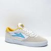 Sneakers * | Lakai X Pacifico Cambridge White & Cyan Skate Shoes Outlet