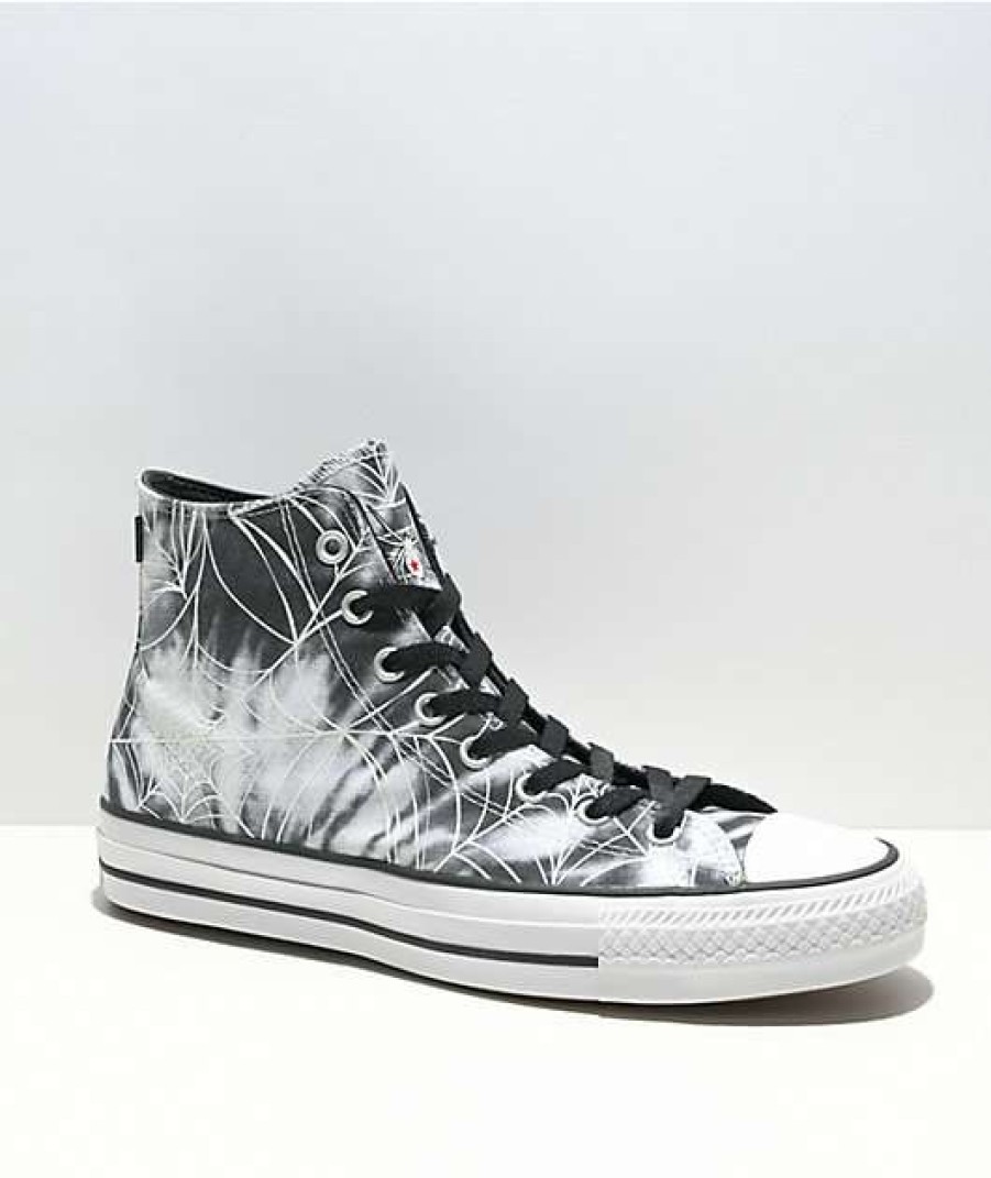 Shoes * | Converse Ctas Pro Black & White Spider Tie Dye High Top Shoes Outlet