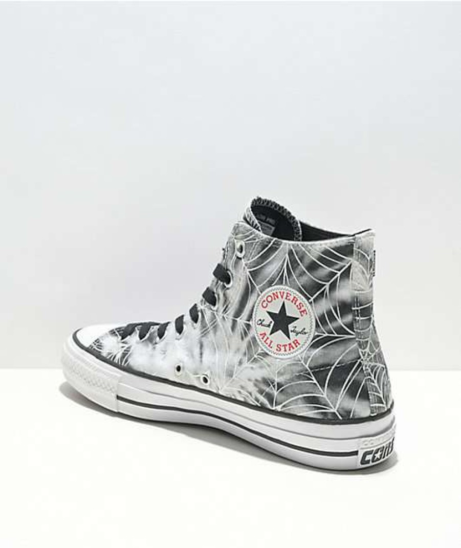 Shoes * | Converse Ctas Pro Black & White Spider Tie Dye High Top Shoes Outlet