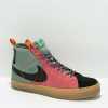 Nike * | Nike Sb Zoom Blazer Mid Premium Smoke & Pink Skate Shoes Promotions