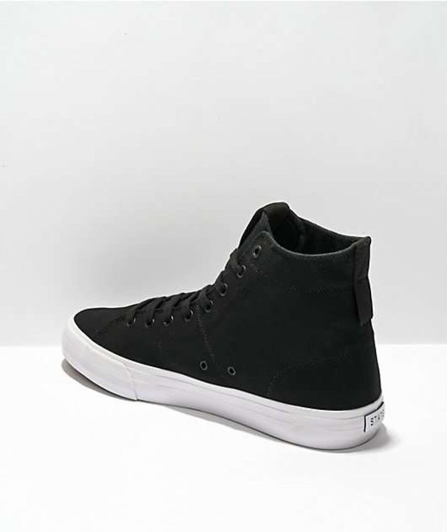 Sneakers * | State Footwear Bushwick Black, White & Rose Skate Shoes Outlet