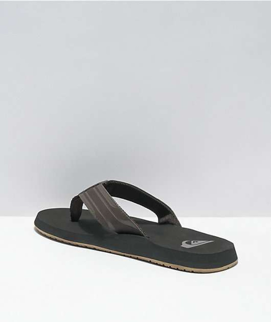 Sandals * | Quiksilver Monkey Wrench Brown, Black & Brown Sandals Outlet