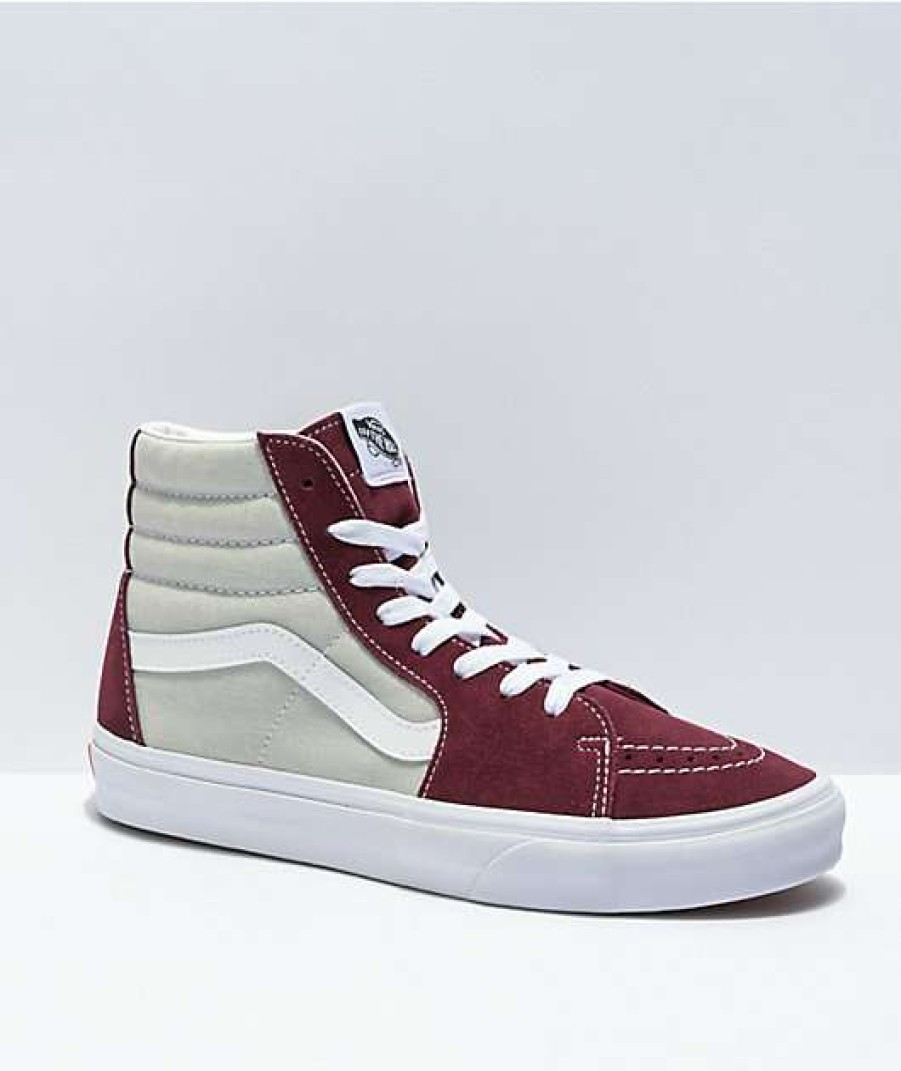 Vans * | Vans Sk8-Hi Port Royale & Grey Skate Shoes Promotions