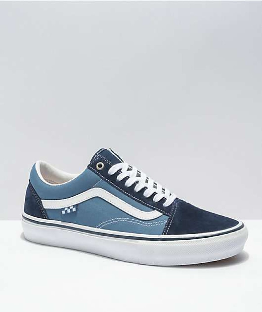 Vans * | Vans Skate Old Skool Navy & White Skate Shoes Promotions