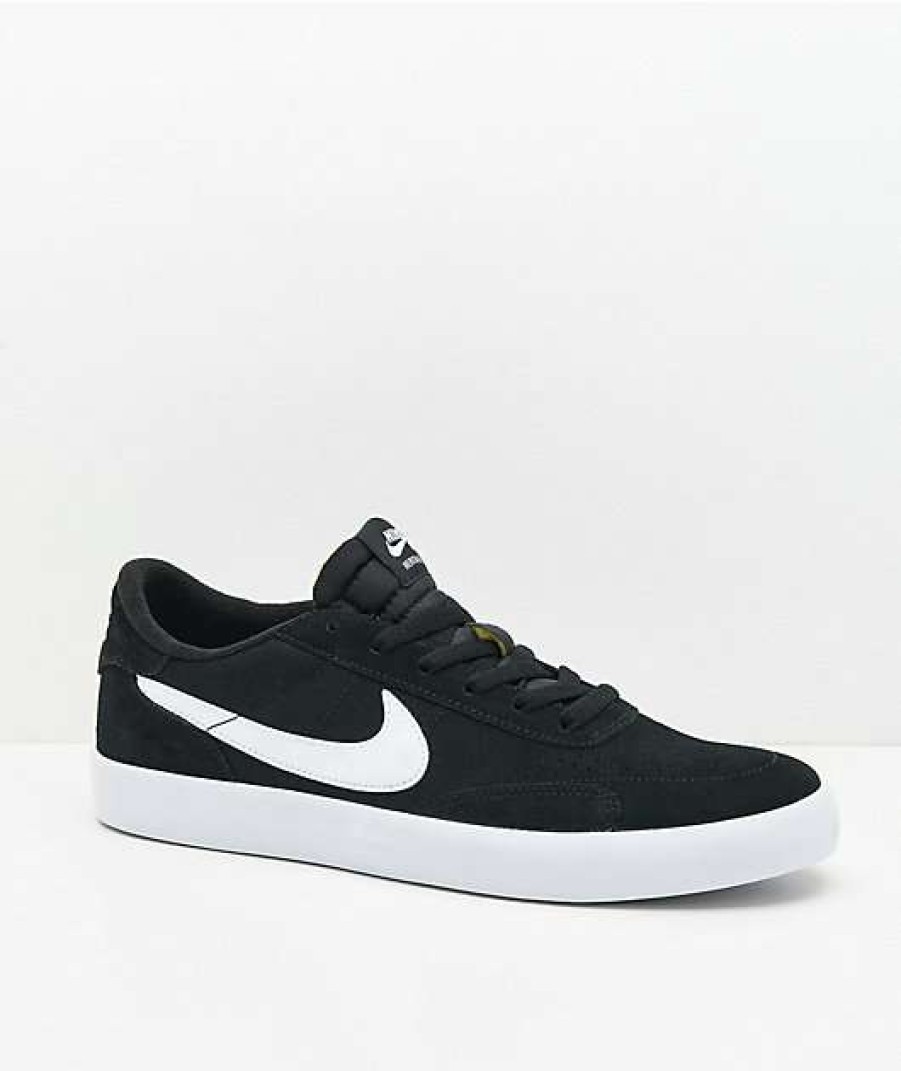 Nike * | Nike Sb Heritage Vulc Black & White Skate Shoes Promotions