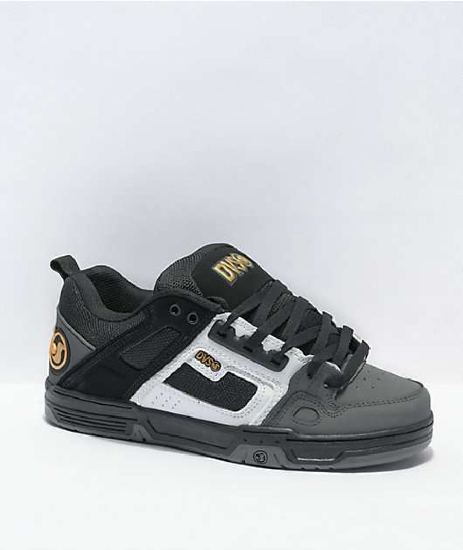 Skate Shoes * | Dvs Comanche Black, White & Charcoal Skate Shoes Outlet