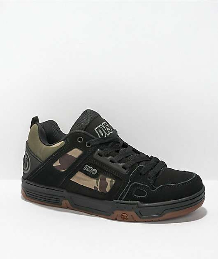 Sneakers * | Dvs Comanche Black & Camo Skate Shoes Outlet