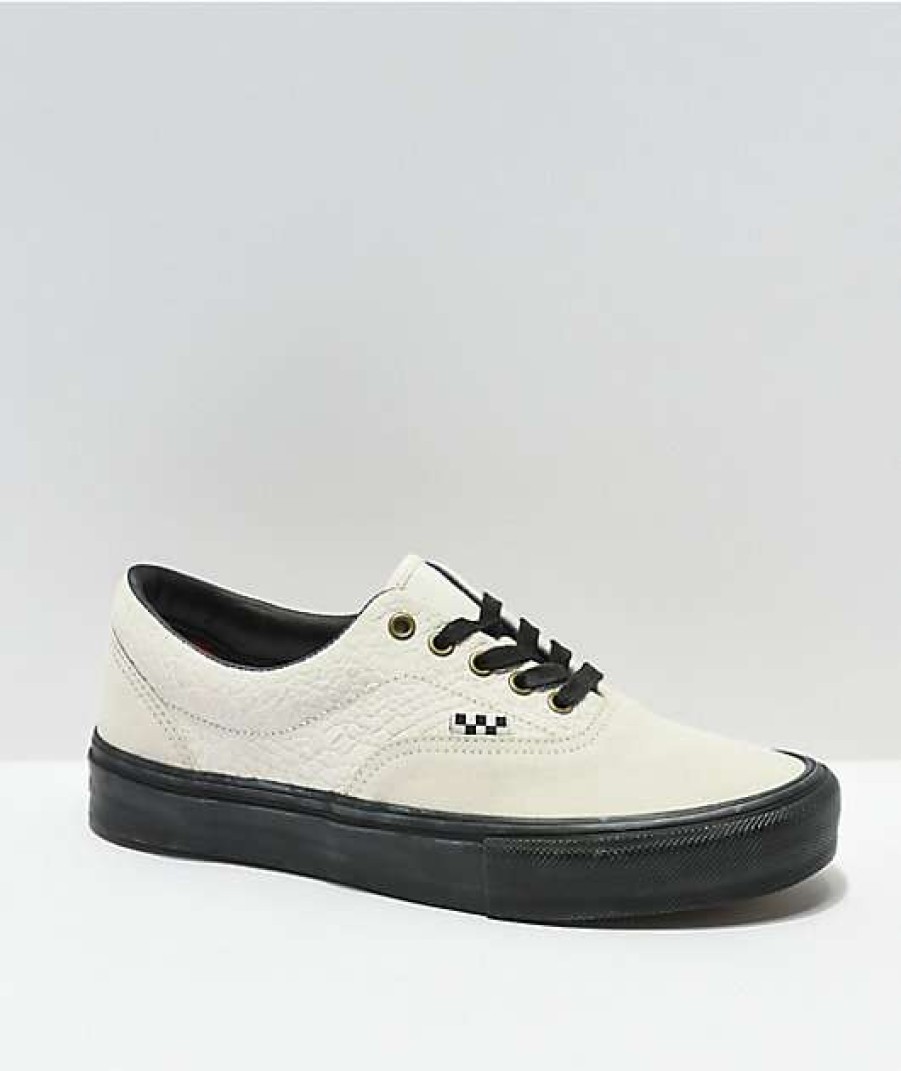 Vans * | Vans Era Skate Breana Geering Marshmallow & Black Skate Shoes Promotions