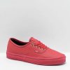 Vans * | Vans Authentic Red Leather Skate Shoes Promotions