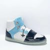 Sneakers * | Creative Recreation Cesario Hi Xxi White & Blue High Top Shoes Outlet