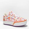 Vans * | Vans Old Skool Stacked Uv Peace Orange & White Platform Shoes Promotions